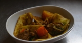 A lamb curry with Shanxi pulled noodles