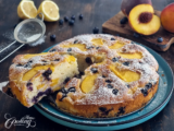 Peach Blueberry Cake – Easy Fresh Fruit Cake with Greek Yogurt