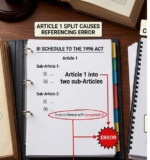 Referencing Errors in the Third Schedule to the Arbitration & Conciliation Act, 1996