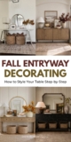 Fall Entryway Decorating Ideas – Micheala Diane Designs
