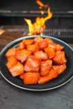Maple Bourbon Salmon Burnt Ends