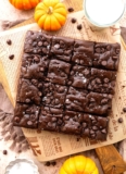 Flourless Pumpkin Brownies