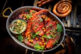 Gegrilde watermeloen steaks met whipped feta voor op de BBQ
