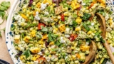 Fresh Chimichurri Pasta Salad with Grilled Chicken & Veggies