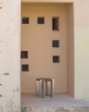 L4 stool by Lucas Cambier | Soft Brutalism in Aluminium and Danish Rope