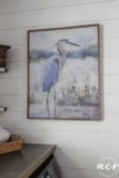 Laundry Room Update #2 (stained wood countertop, art and hardware)