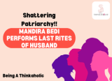 Mandira Bedi Performs Last Rites of Husband