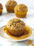(Vegan) Crunchy Maple & Oats Muffins