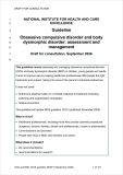OCD-UK Statement on the proposed NICE Guideline review