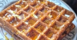 Sourdough Gingerbread Waffles #BreadBakers