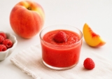 Peach Raspberry Compote for Babies