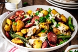 Sausage, Potato & Green Bean Skillet