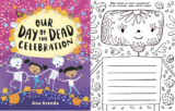 our day of the dead celebration + calavera coloring page and poem