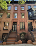 A narrow home with exuberant decoration