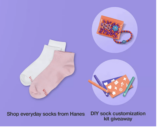 FREE DIY Sock Customization Kits at Target on August 29th