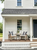 A Simple Summer Front Porch with Classic New England Style