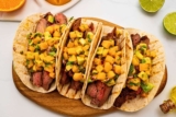 Flank Steak Tacos with Mango Salsa
