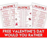 30 Valentine’s Day Would You Rather Questions for Kids – My Motherhood Made Easy