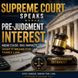 Prejudgment Interest Now Available in Equitable Distribution – Eddie Stephens – Family Law