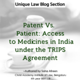 Access to Medicines in India under the TRIPS Agreement