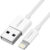 Ugreen cable USB 2.0 A lightning 2m, 5V/2.4A iPhone 7 / 7plus / 6S/ 6 / 6 Plus, iPhone 5s/5c/5, iPad Mini/Mini 2, iPad 1 m White