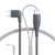 Bouncepad CB-RF-C2C-W USB cable 2 m USB C Grey, White