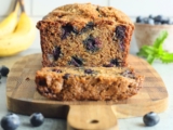 Blueberry Banana Bread with Crunchy Sugar Topping