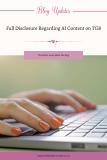 Full Disclosure Regarding AI Content on TGB – The Geeky Bibliophile