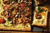 Cherry Tomato Tart with Burnt Scallion Ricotta