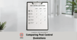 How to Compare Commercial Pest Control Quotations in Singapore