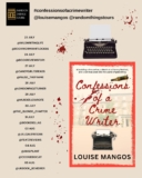 Confessions of a Crime Writer by Louise Mangos – Bookchatter@Cookiebiscuit
