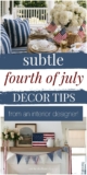 Fourth of July Decor + Design Tips