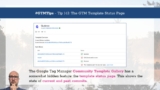 #GTMTips: The GTM Template Status Page