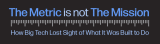 The Metric Is Not The Mission: The End Of The Universal Internet