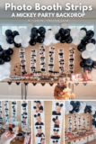 Photo Booth Strips – Mickey Party Backdrop – At Home With Natalie