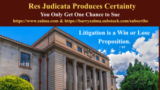 Res Judicata Produces Certainty | Zalma on Insurance