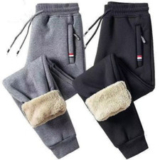 THERMAL PANTS FOR MEN’S COLD CLOTHES THICK FLEECE LONG JOHNS WARM SOFT PANTS NEW