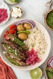Skirt Steak Bowls with Lemon Chimichurri