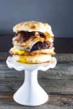 Cheddar Steak Egg & Cheese Biscuit Sandwich