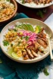 Street Corn Chicken Rice Bowl