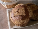Scalded Buckwheat and Malt Sourdough Bread
