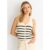 Mono Stripe Knit Waist Coat Vest