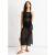 Black Crochet Knit Bodycon Slit Dress
