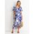Viscose Floral Wrap Midi Dress