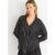 Black Long Sleeve Batwing Stripe Shirt