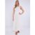 White Cotton Broderie Skater Maxi Skirt