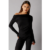 Frankies Bikinis Dahlia Long Sleeve T-Shirt Size: L Colour: Black