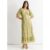 Green Viscose Animal Jacquard Occasion Midi dress