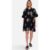 Black Embroidery Smock Oversized Mini Shirt Dress