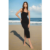 Spiritual Gangster Valerie Black Twist Back Midi Dress Size: M Colour: Black